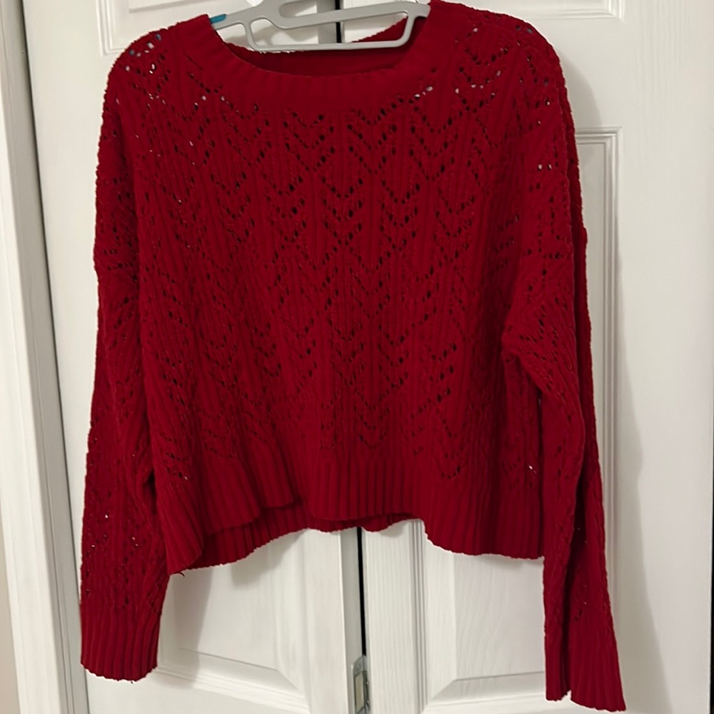 Knit American eagle red Sweater
